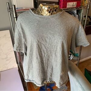 Heather Gray Tory Burch T-Shirt XL cotton - worn once